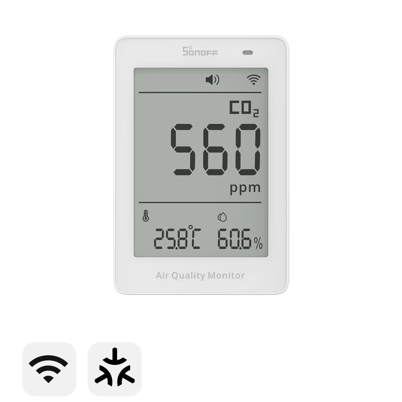 AirGuard – Monitor Inteligjent i Cilësisë së Ajrit dhe CO2 me Matter over Wi-Fi — foto 1