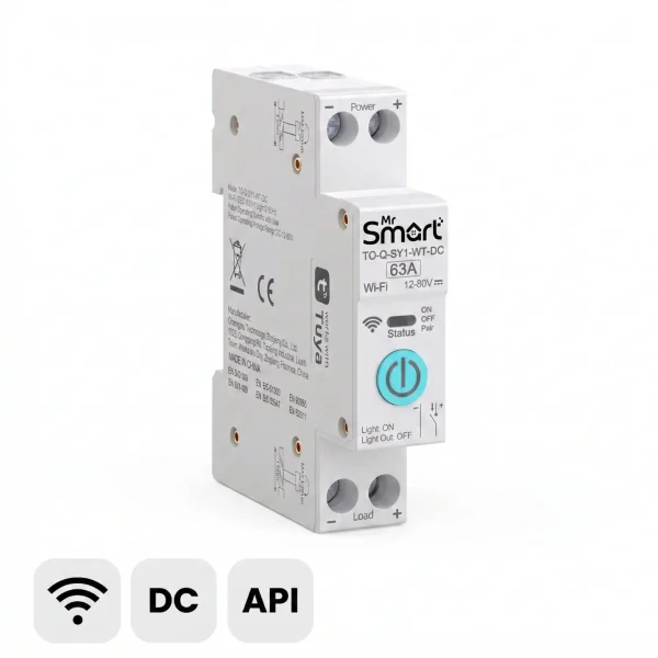 DC System Tuya Wi-Fi Smart Switch 1P+N