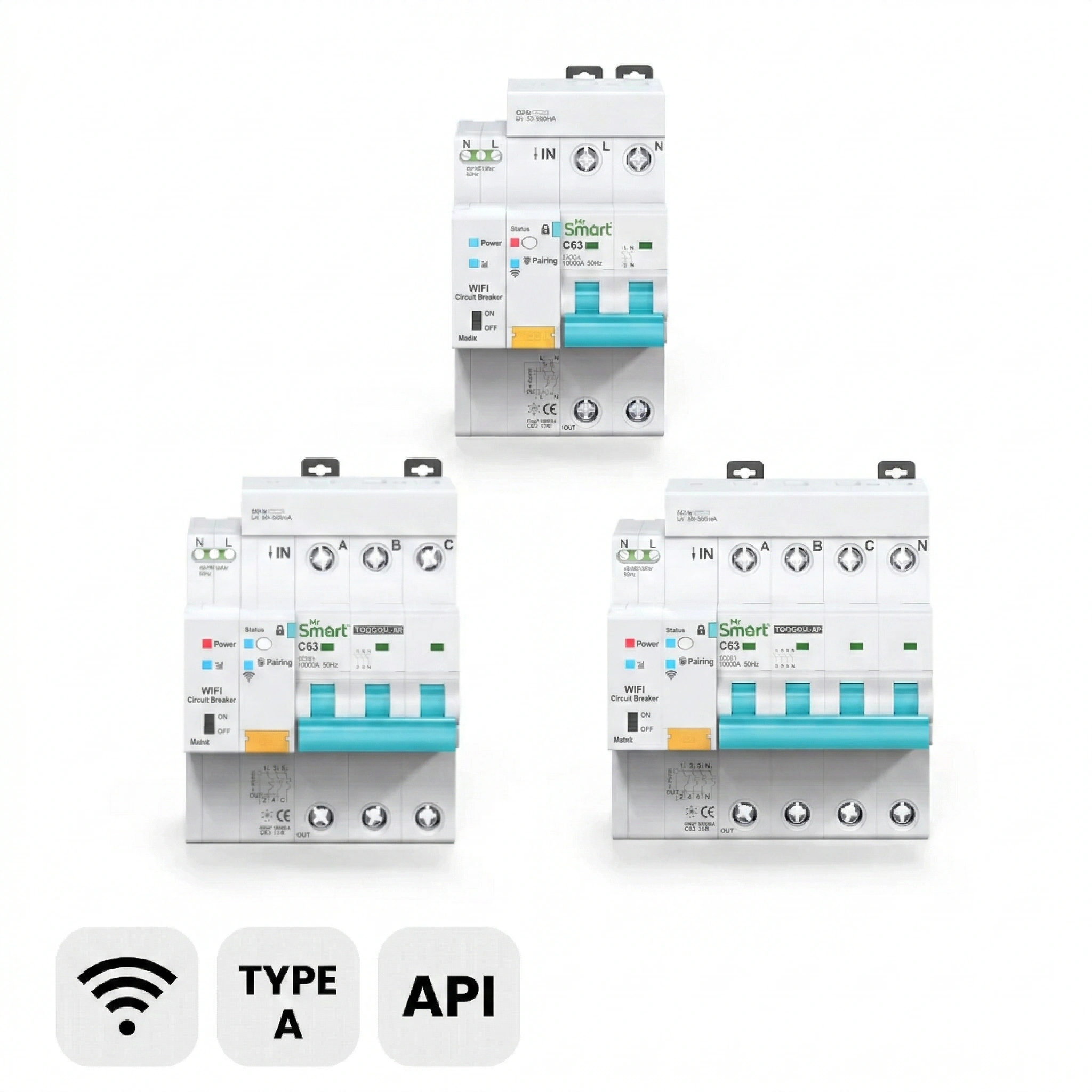 Din Rail RCBO Smart Circuit Breaker 2P WiFi - Image 6