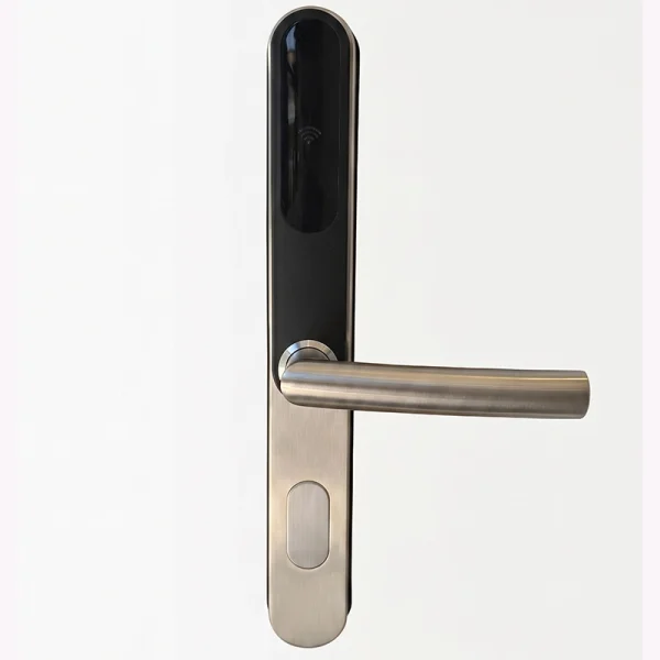 Aurelix Prestige Hotel Smart Lock WC-6889, Premium Silver Finish, SUS304 Stainless Steel Body, Mifare S50 RFID Card Technology