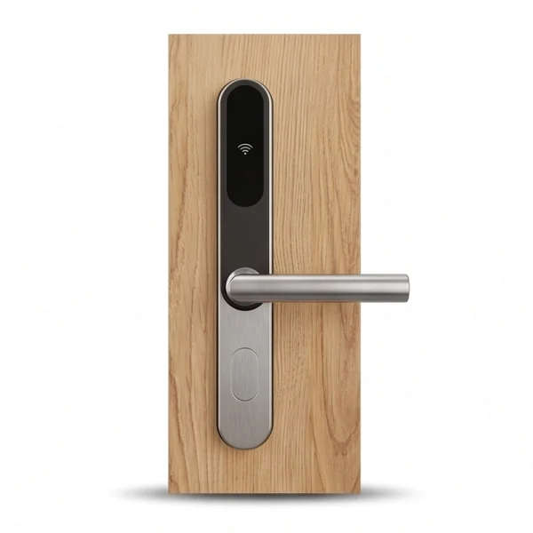 Aurelix Prestige Hotel Smart Lock WC-6889, Premium Silver Finish, SUS304 Stainless Steel Body, Mifare S50 RFID Card Technology