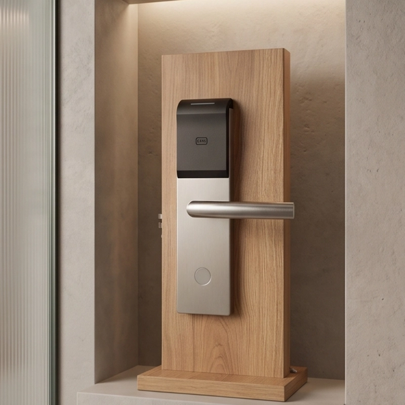 Orion Hotel Smart Lock WC-6907, Grey Aluminium Finish with Black Reader Accent, CNC AL Body, Mifare S50 RFID Card Technology - Image 3
