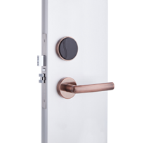 Elovia Signature Hotel Smart Lock WC-6905, Rose Bronze Premium Finish, Ultra Minimal Design, SUS304 2mm Stainless Steel, Mifare S50 Access System
