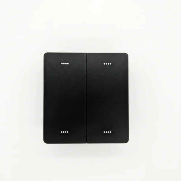 Velin Classic 4-Channel Light Switch WC-6961, Matte Black Finish, Non-Touch Mechanical Control, Minimalist Smart Home Design