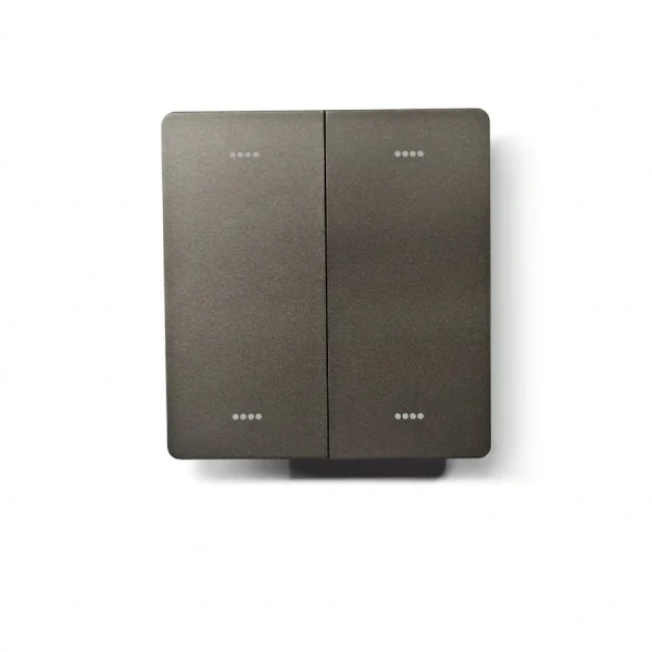 Velin Classic 4-Channel Light Switch WC-6962, Dark Grey Finish, Non-Touch Mechanical Control, Minimalist Smart Home Design