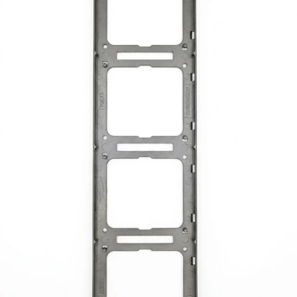 Velin Classic 4-Gang Frame WC-7000, Dark Grey Finish, Modular Socket Frame, Minimalist Wall Mount Design