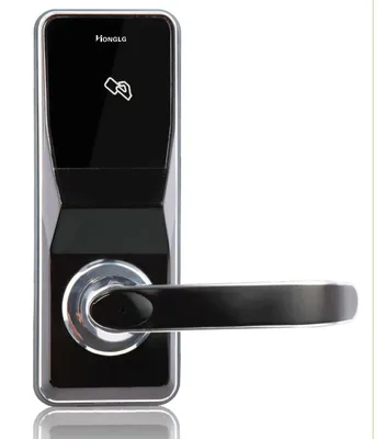 Manual RFID Electronic Door Lock , Zinc Alloy Smart Card Hotel Lock
