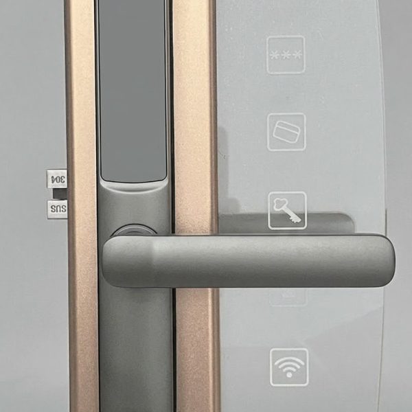 NOVA Hotel Smart Lock WC-6893- ,Mifare Card ,Silver Finish